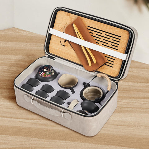 LURRIER Gongfu tea set filter enables clean, controlled infusion.
