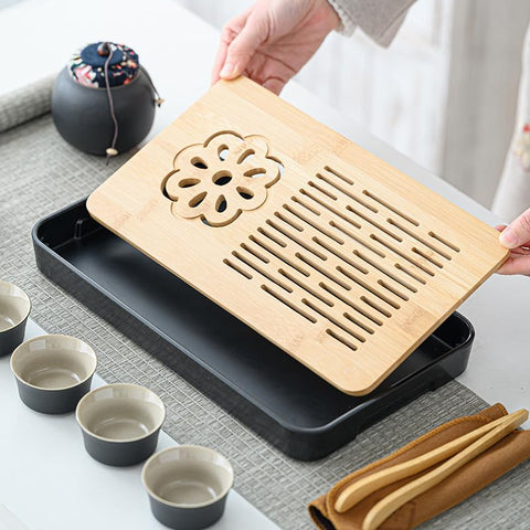 LURRIER Gongfu tea set tea canister preserves tea leaves freshness.