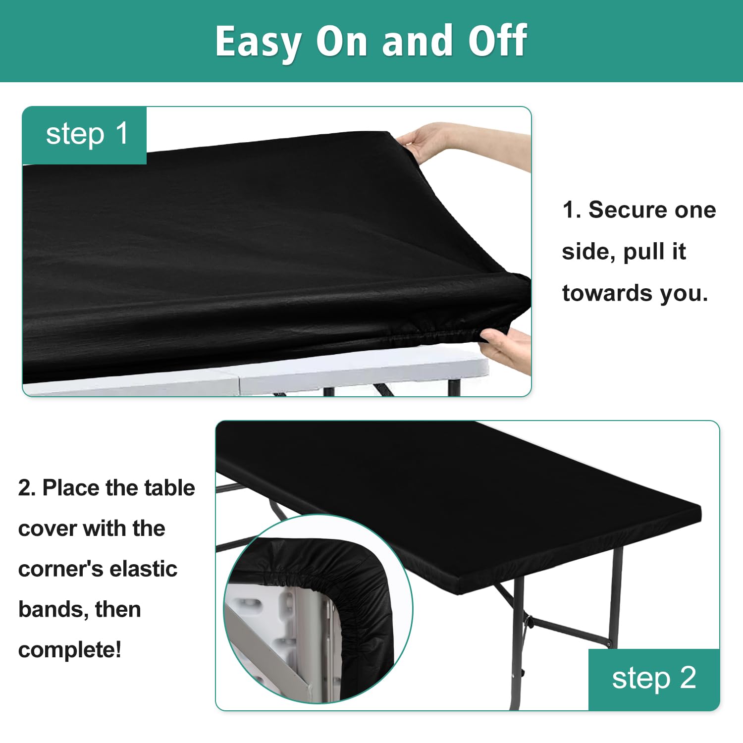 Easy wipe-clean surface for quick cleanup after spills.