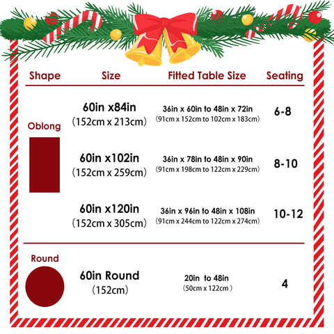 LUSHVIDA holiday tablecloth setting, creates inviting seasonal decor.