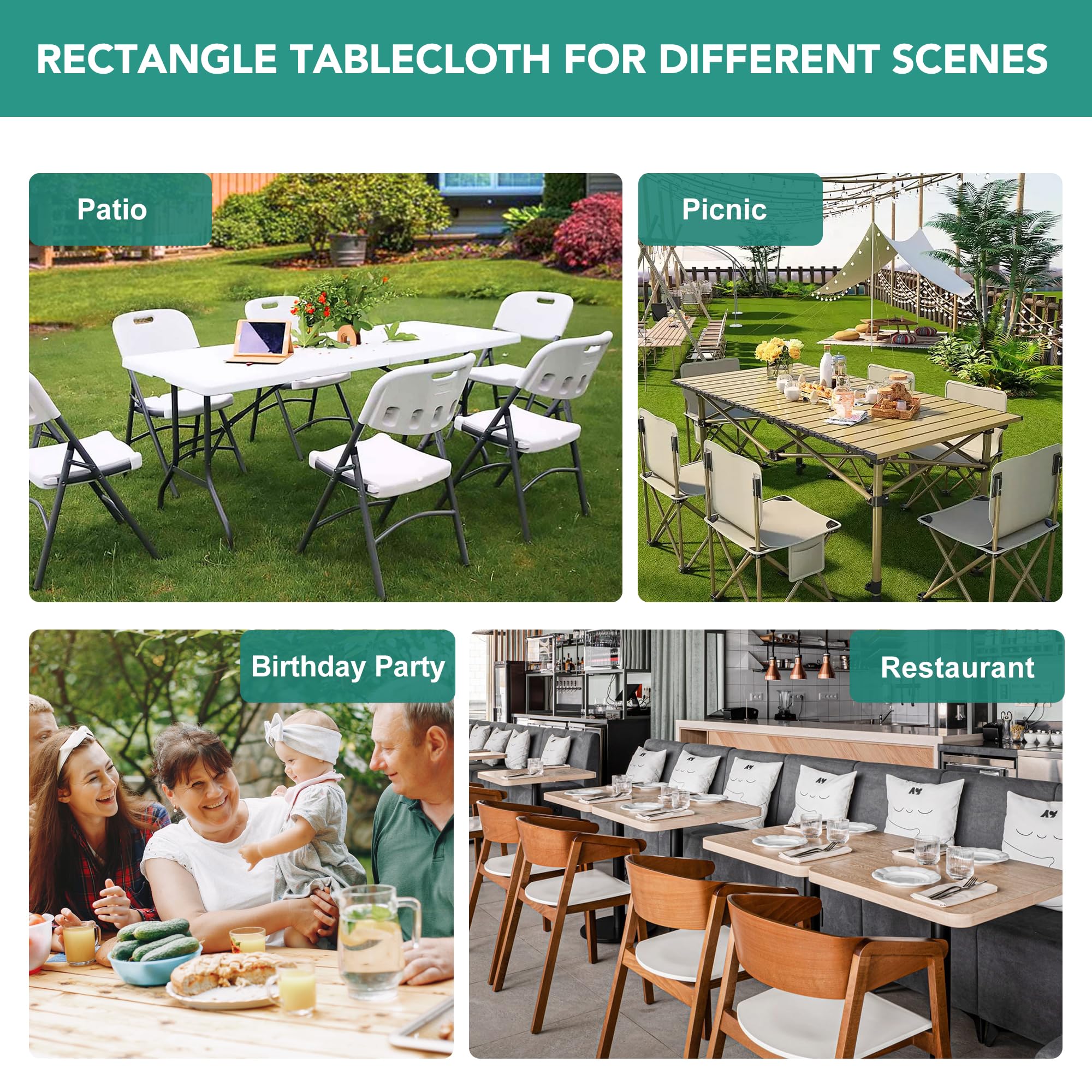 Suitable for indoor and outdoor use across events and gatherings.