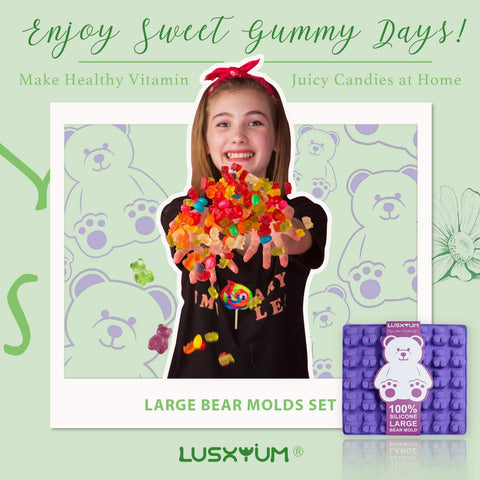 LUSHYUM 140-cavity mold perfect for large batches and parties.