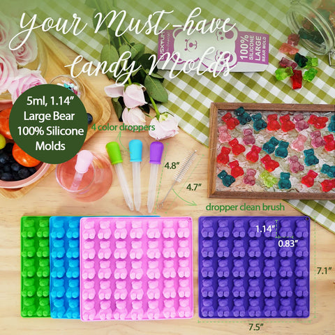 LUSHYUM dishwasher-safe mold makes cleanup quick after candy making.