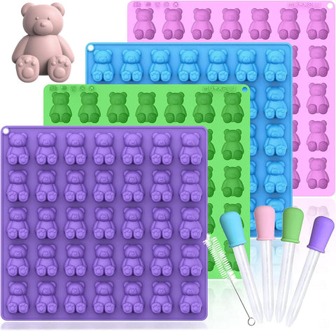LUSHYUM large gummy bear mold with 5ml bears for tasty homemade gummies.