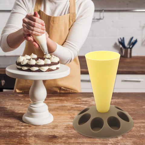 Two-pack LUTQ bag holder with bags, nozzles, and couplers for fast prep