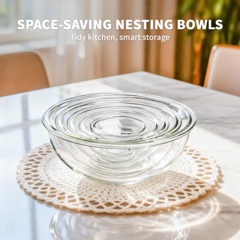 Luvan bowls with anti-slip edge for safe pouring