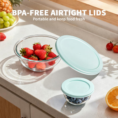 Luvan glass bowls safe for microwave, oven, freezer, dishwasher