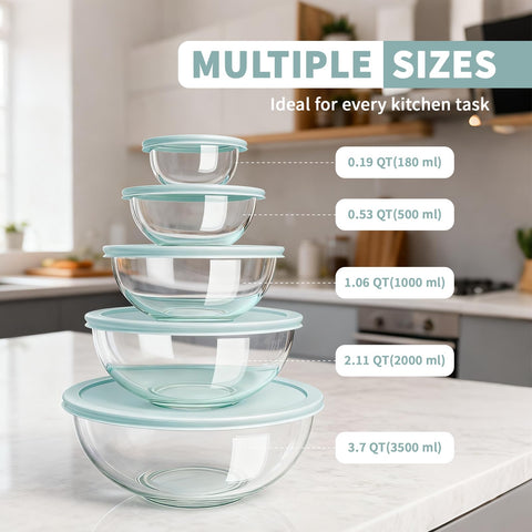 Luvan 1.1 qt bowl with lid for precise mixing