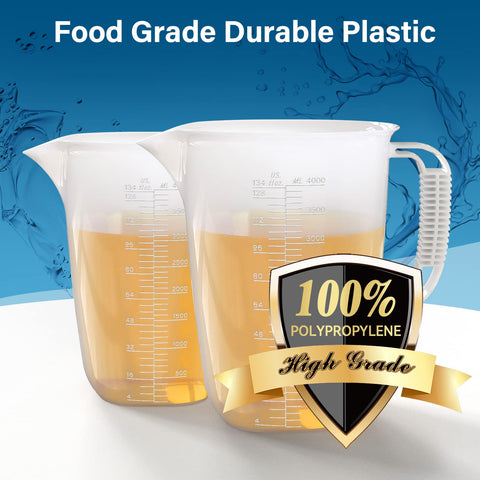 Luvan 1-gallon measuring pitcher supports automotive, pool, and kitchen tasks with fewer refills