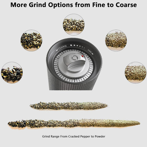 Luvan pepper grinder stainless steel blade delivers sharp grinding