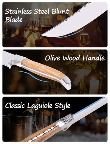 LUVCOSY champagne saber in gift box, ideal for weddings and corporate gifts