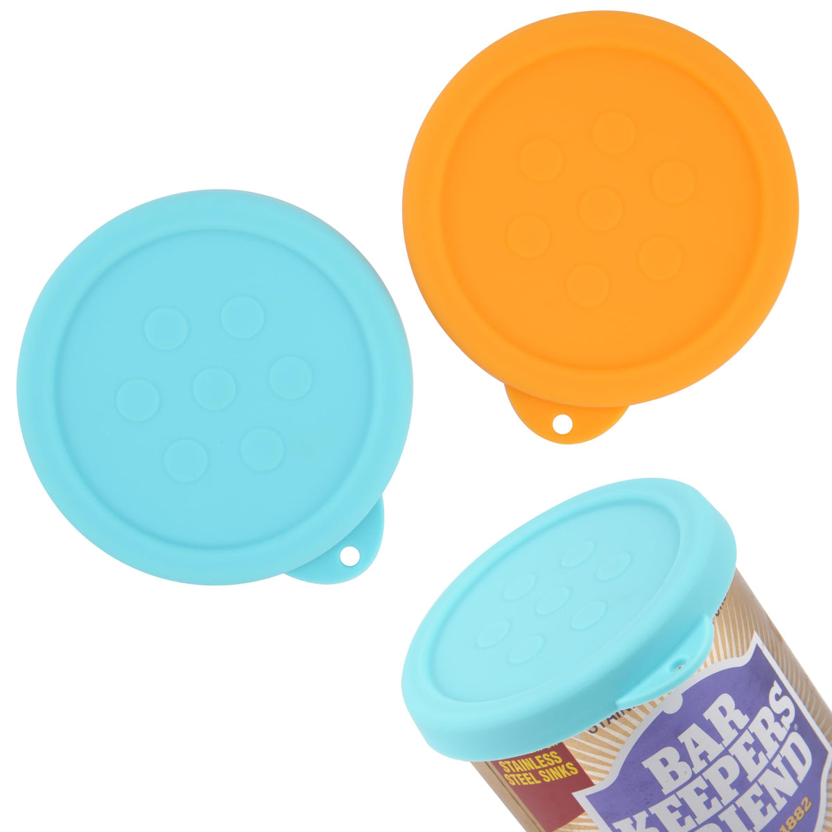 LUVCOSY silicone powder cleanser lid 2-pack keeps powder dry and fresh.