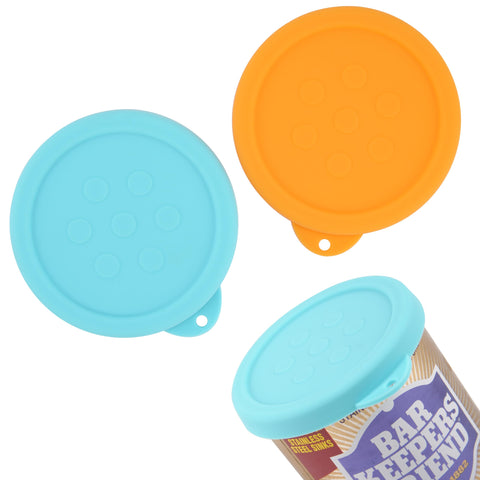 LUVCOSY silicone powder cleanser lid 2-pack keeps powder dry and fresh.
