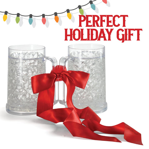 Luxail gel wall beer mug freezer shows cooling gel for lasting chill