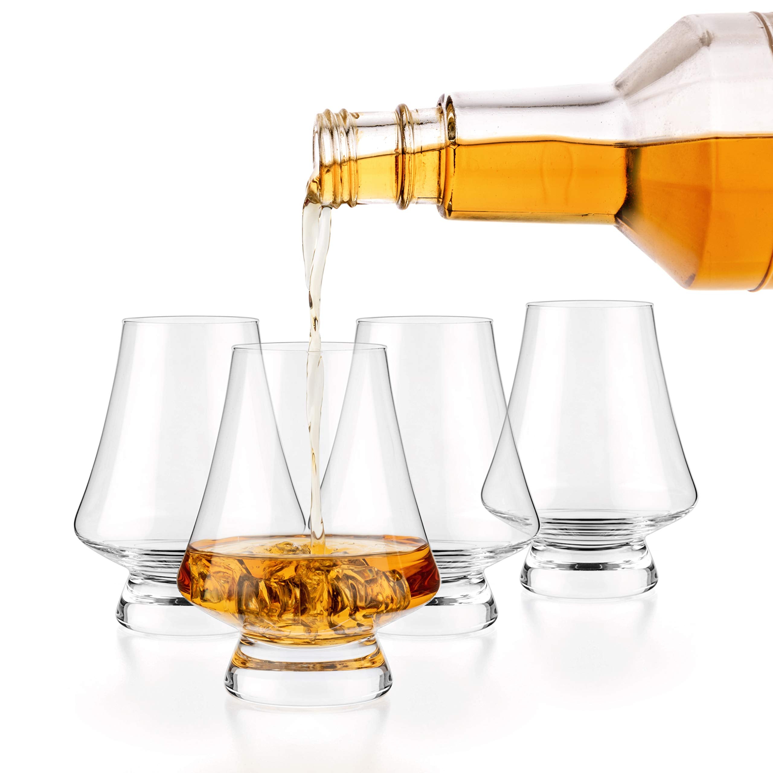 Luxbe tasting glass features modern design to unlock aromatics.