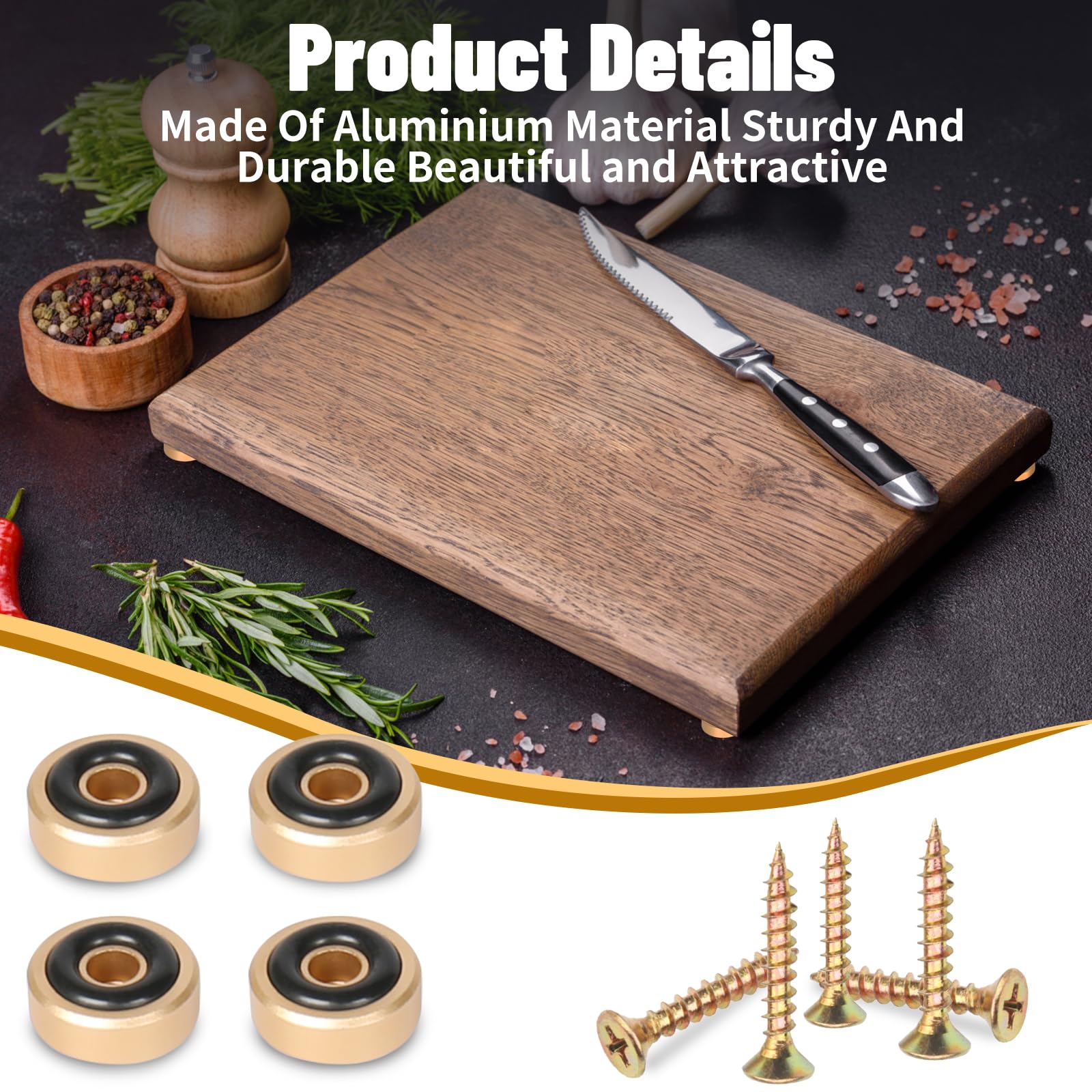 LuxDuo rubber-ring non-slip pad prevents slips on countertops