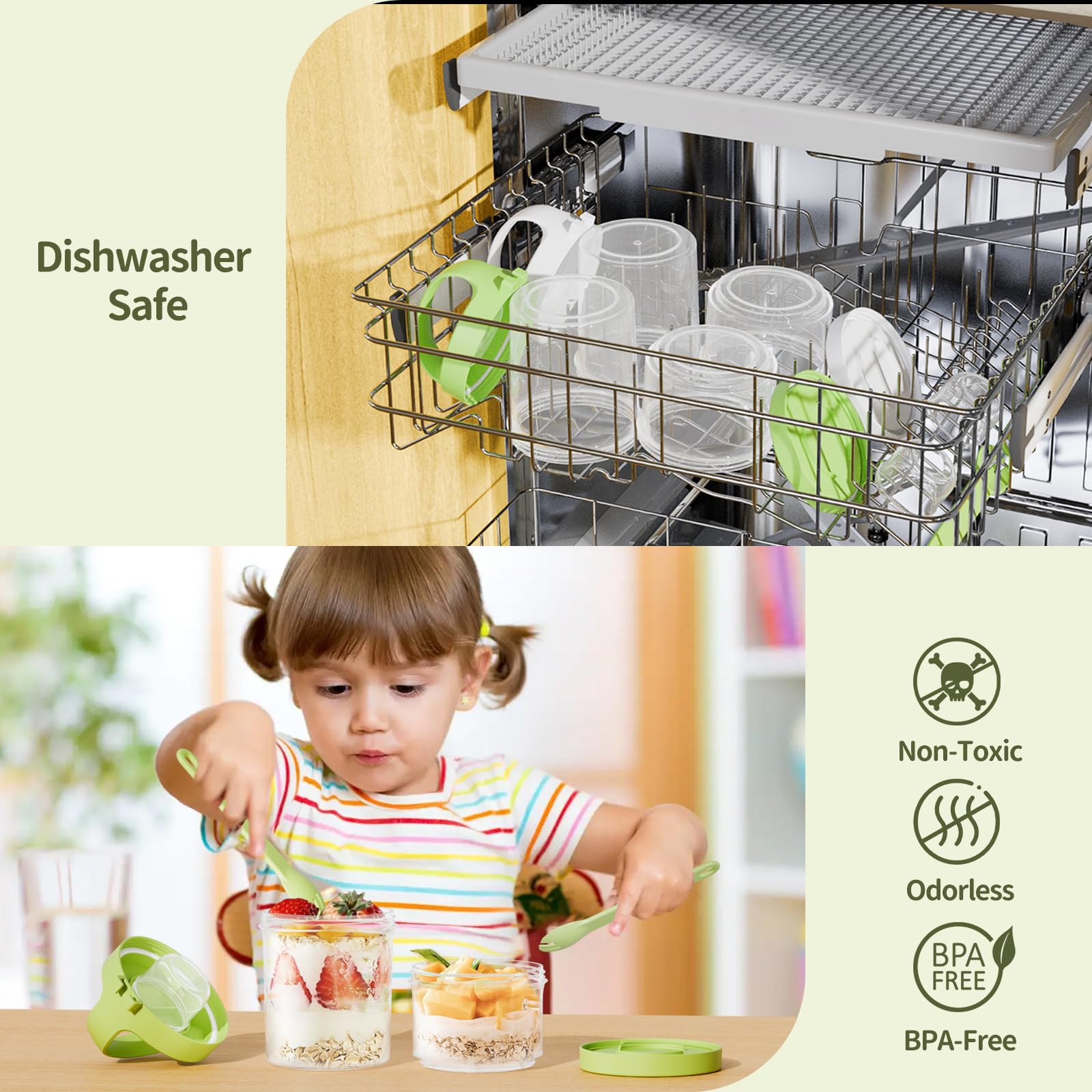 LUXEAR divided compartments keep sauces separate and flavors intact.
