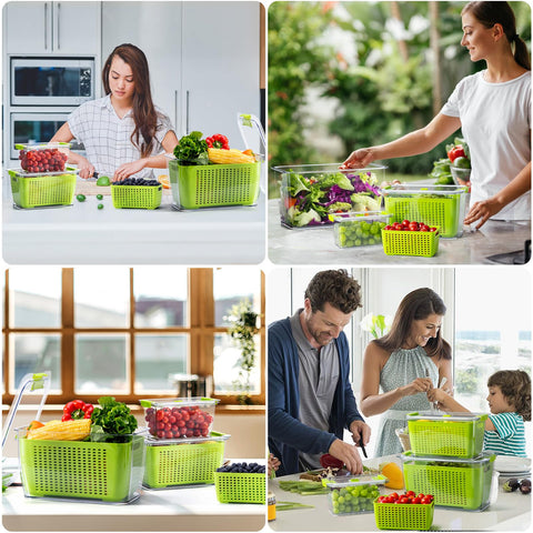LUXEAR Fresh Container partition keeps foods separate and fresh-tasting.