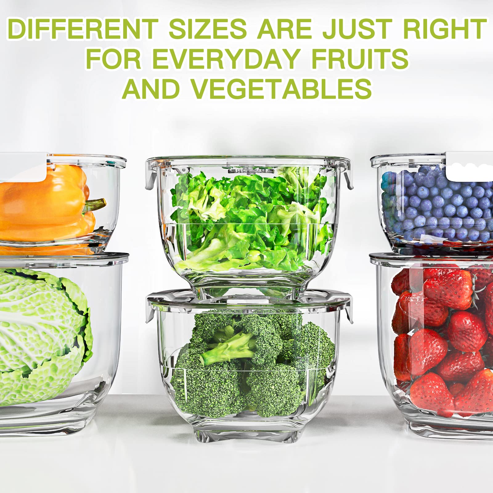 LUXEAR gift-ready fridge storage set for organized fridge storage