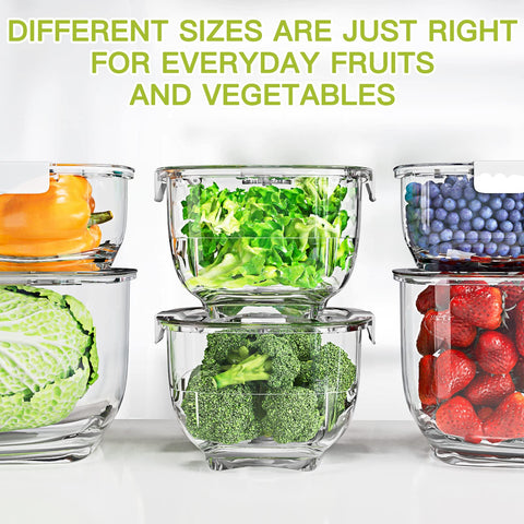 LUXEAR gift-ready fridge storage set for organized fridge storage
