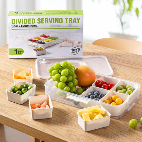 LUXEAR compact, versatile tray ideal for fridge storage and travel