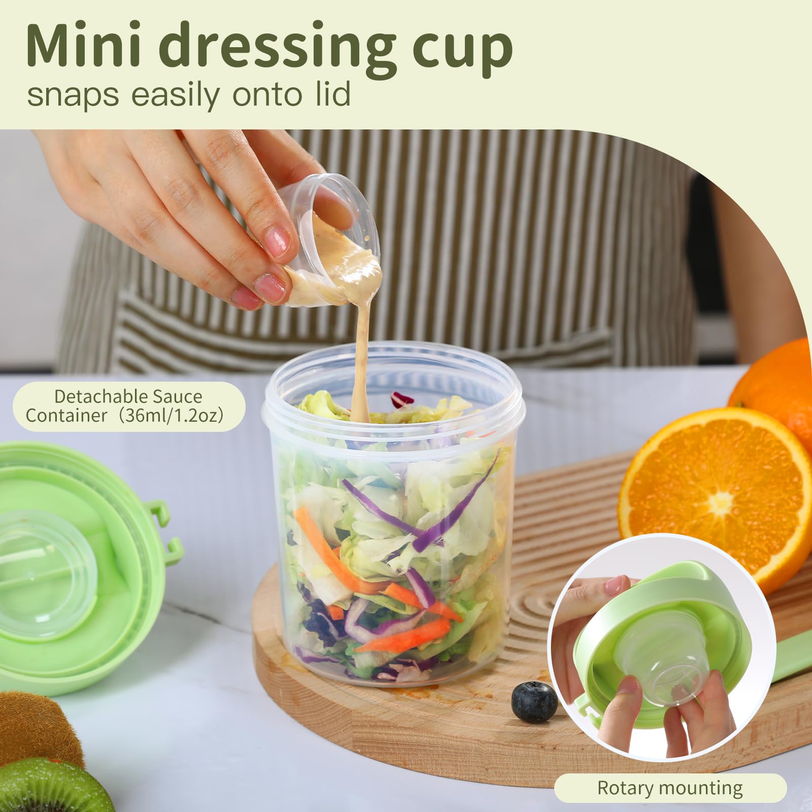 LUXEAR wide-mouth parfait cup enables easy filling and cleaning.