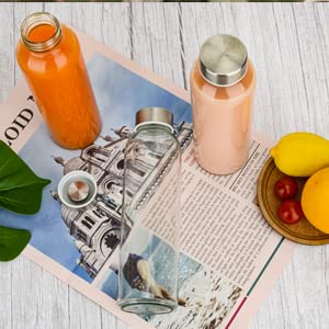 Luxfuel six-pack glass bottles organized together for easy prep.