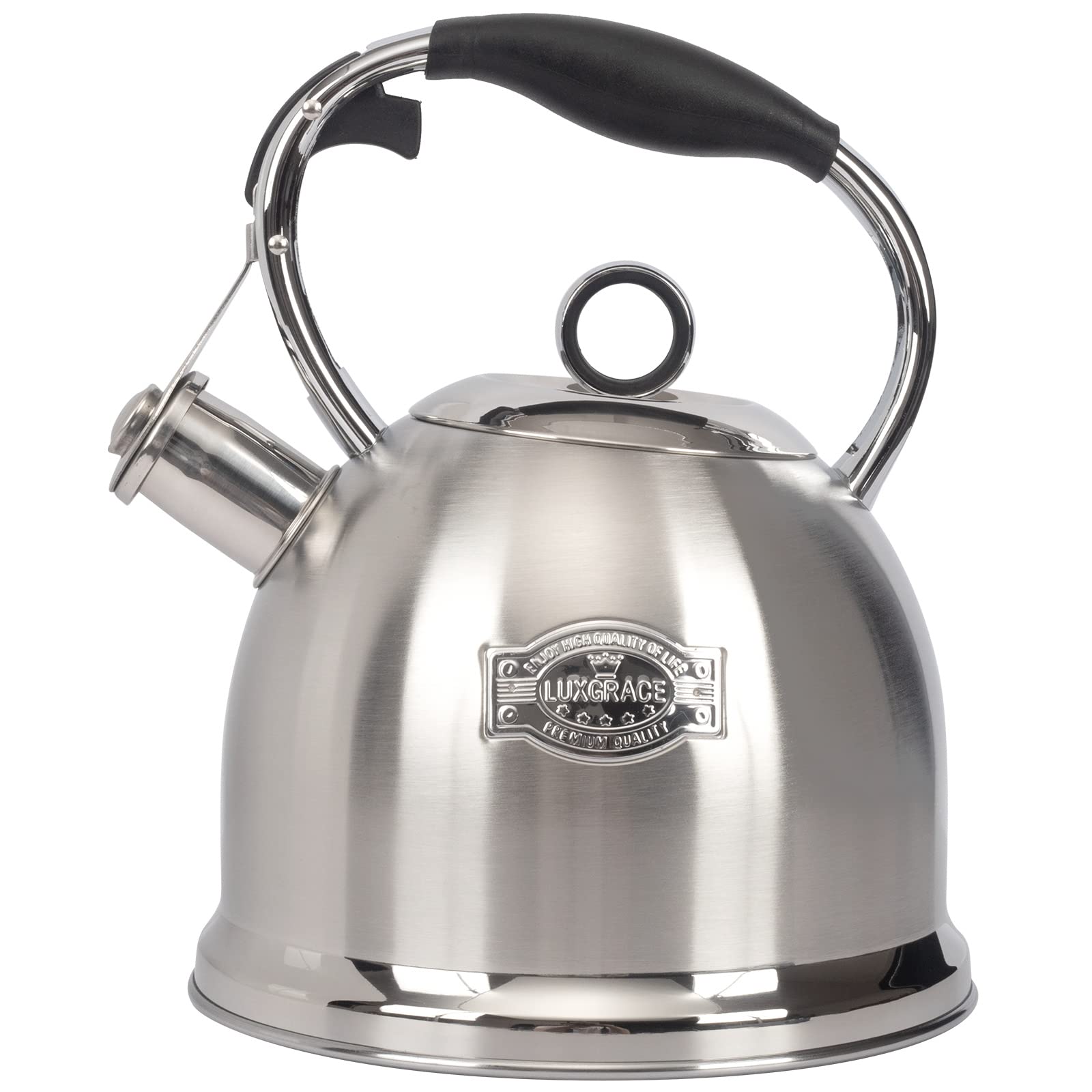 LuxGrace tea kettle body for stovetop with durable stainless steel for even heating