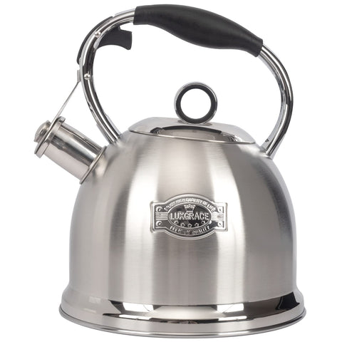 LuxGrace tea kettle body for stovetop with durable stainless steel for even heating