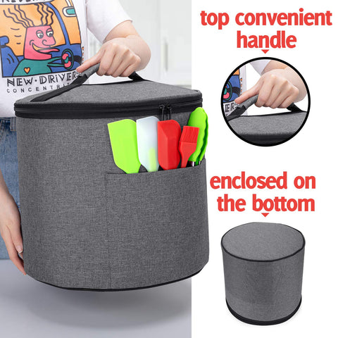LUXJA enclosed-bottom design protects the pot from dust on every side.