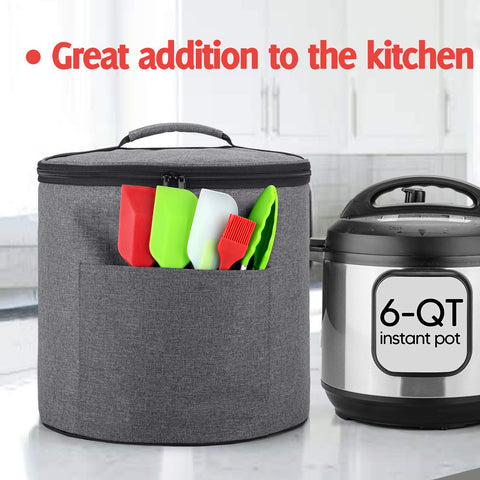 LUXJA on-shelf storage demonstrates compact protection for your Instant Pot.