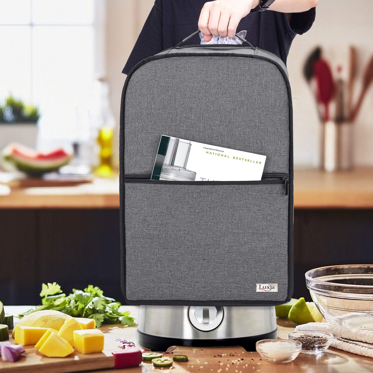 Luxja cover side pockets keep small parts organized and within reach.