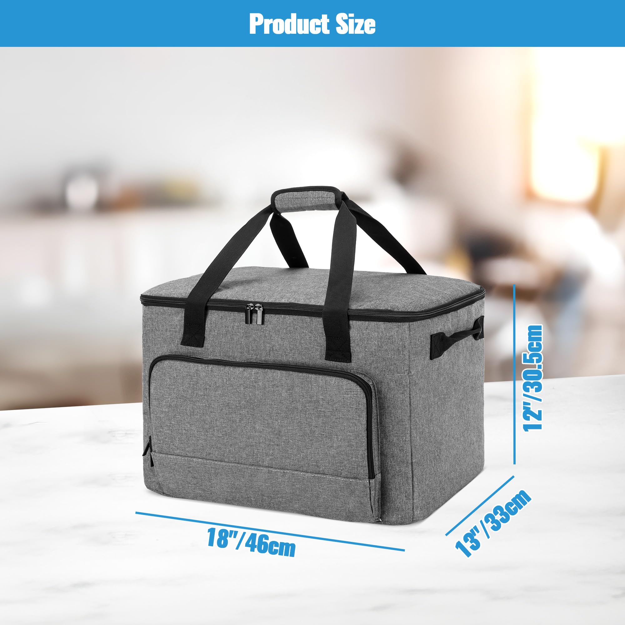 LUXJA Ninja Pro bag front pocket stores utensils and accessories.