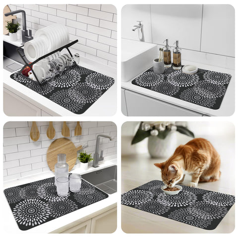 LuxStep dish drying mat 16x24 inches fits standard countertops