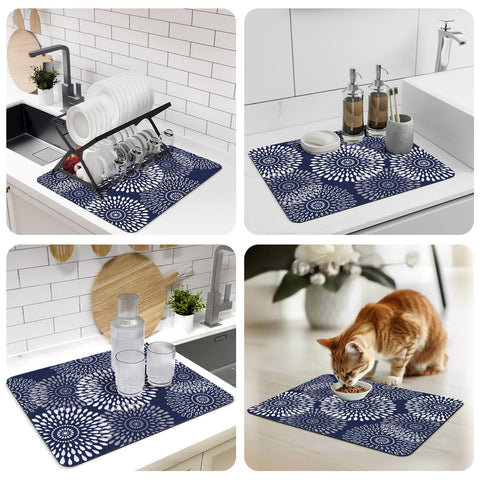 LuxStep easy-clean mat rinses quickly and air dries for ready use.