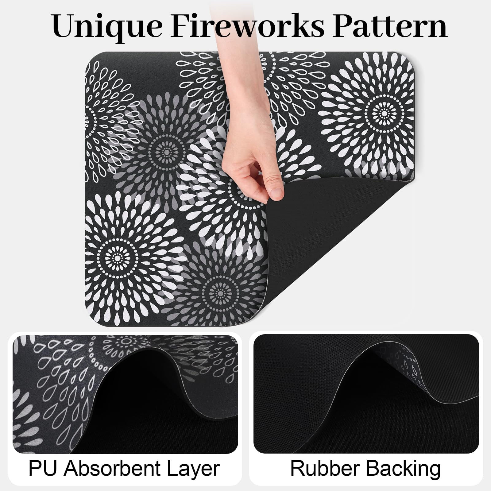 LuxStep pattern option adds style while drying dishes.