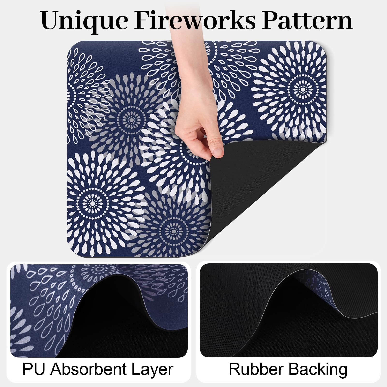 LuxStep pattern design adds chic detail to kitchens while drying dishes.