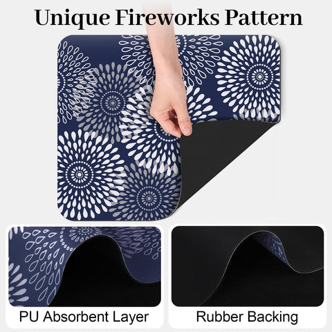 LuxStep pattern design adds chic detail to kitchens while drying dishes.