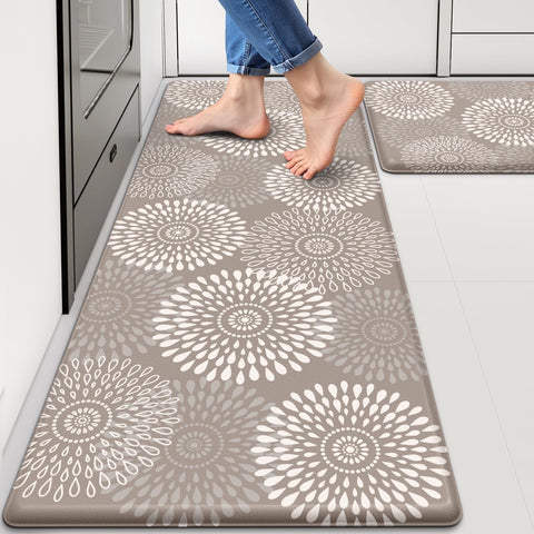 LuxStep anti-fatigue kitchen mat in top view for comfortable standing while cooking.