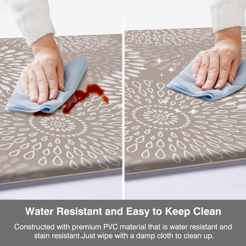 LuxStep durable PVC material withstands heavy kitchen traffic.