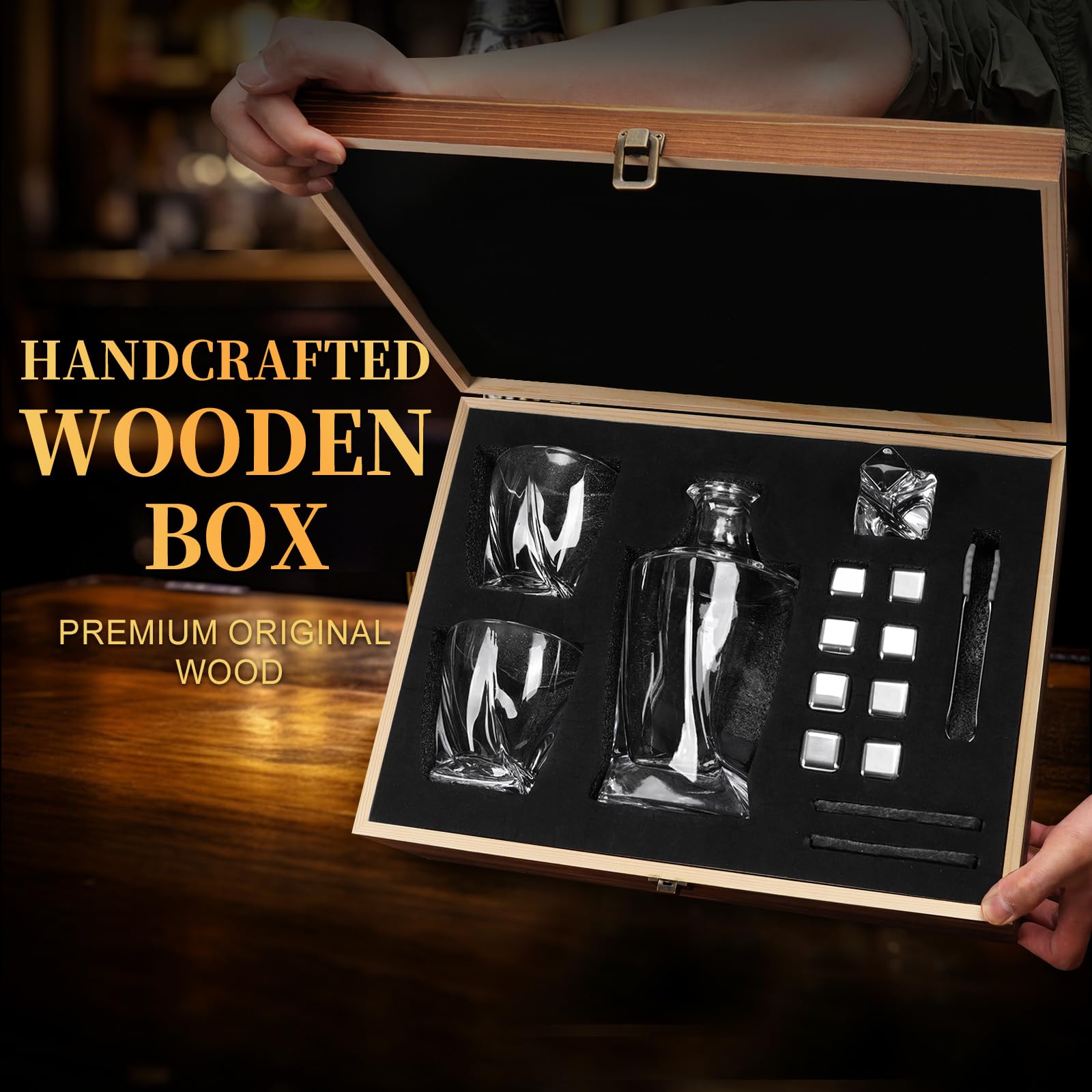 Luxulish handcrafted wooden box showcases premium gift presentation