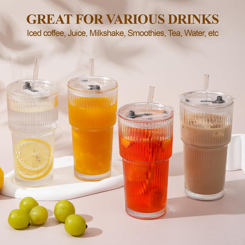 Luxulish leak-proof lid keeps drinks secure during on-the-go use.