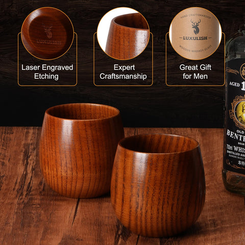 LUXULISH close-up reveals rich wood grain and authentic character.