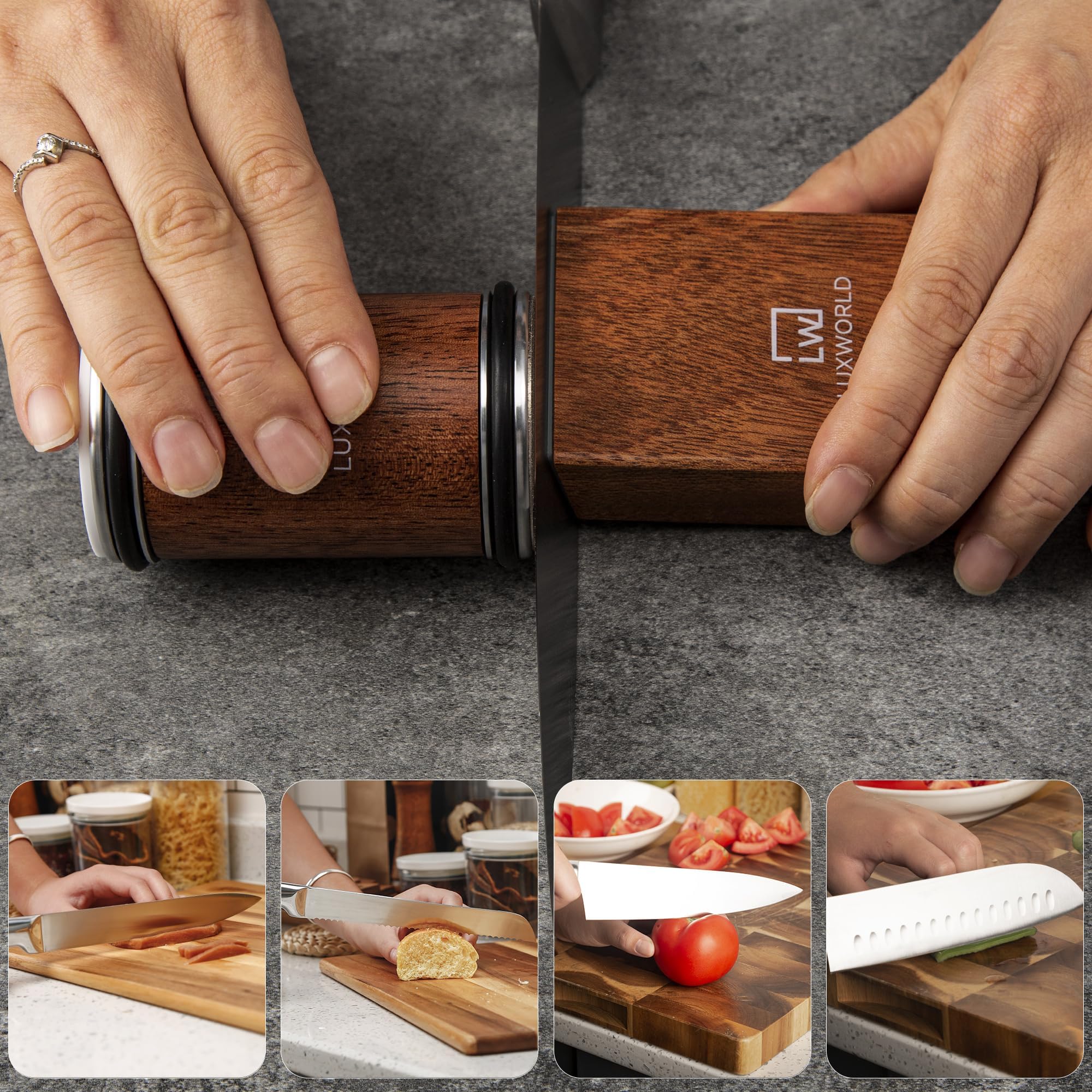 Luxworld all-in-one tool simplifies sharpening for chefs, travelers, and home cooks
