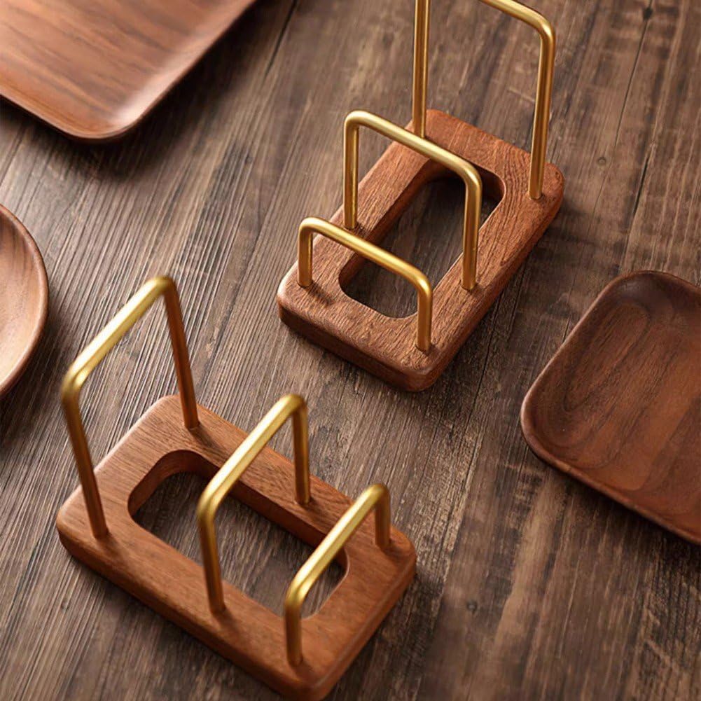 Luxylei metal frame with gold finish adds durable, stylish kitchen storage.