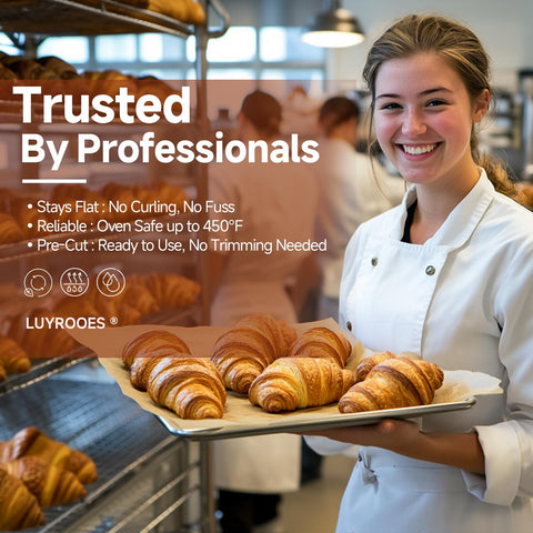 LUYROOES pre-cut sheets simplify baking, roasting, and wrapping leftovers.