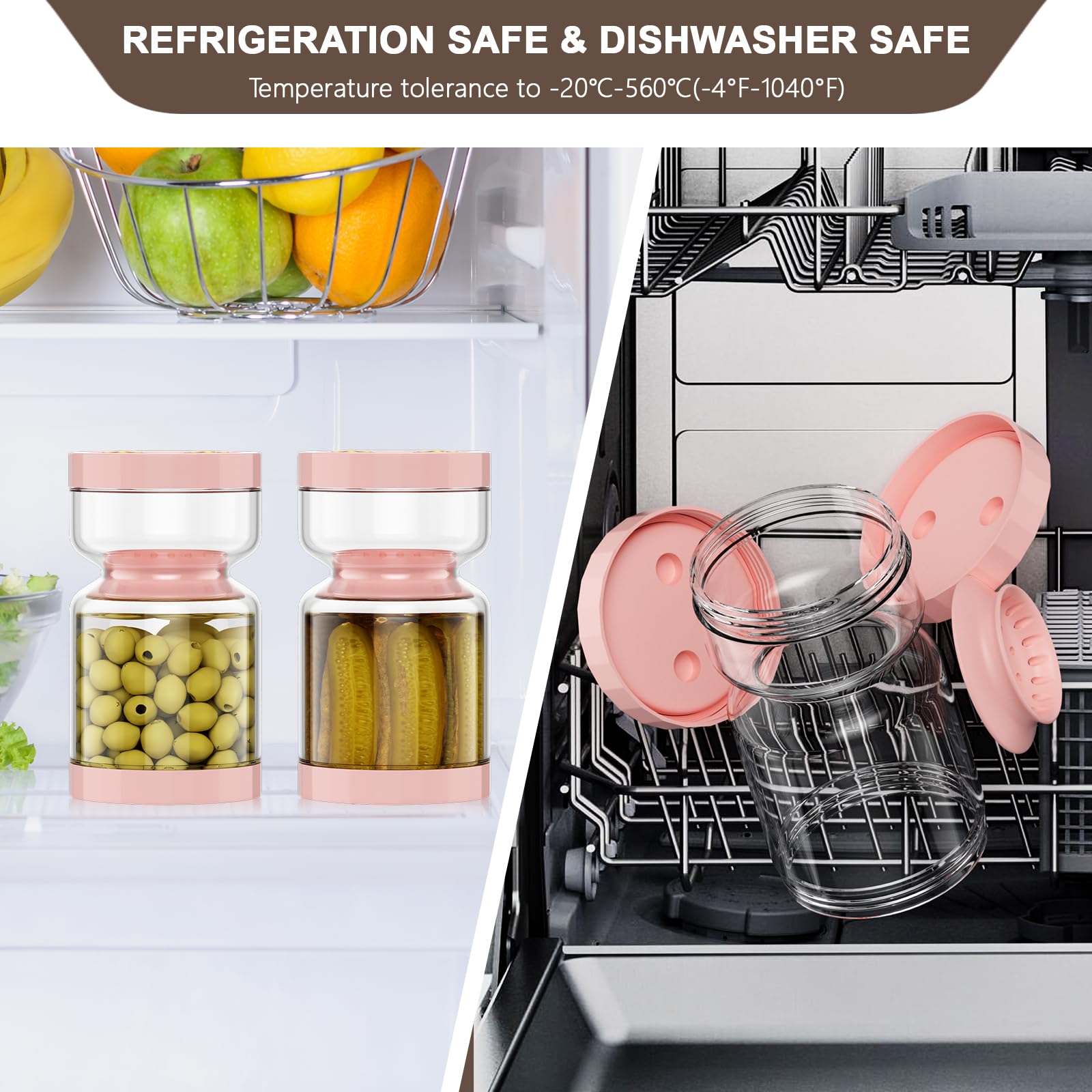 LveSunny 51-ounce capacity ideal for family use storage.