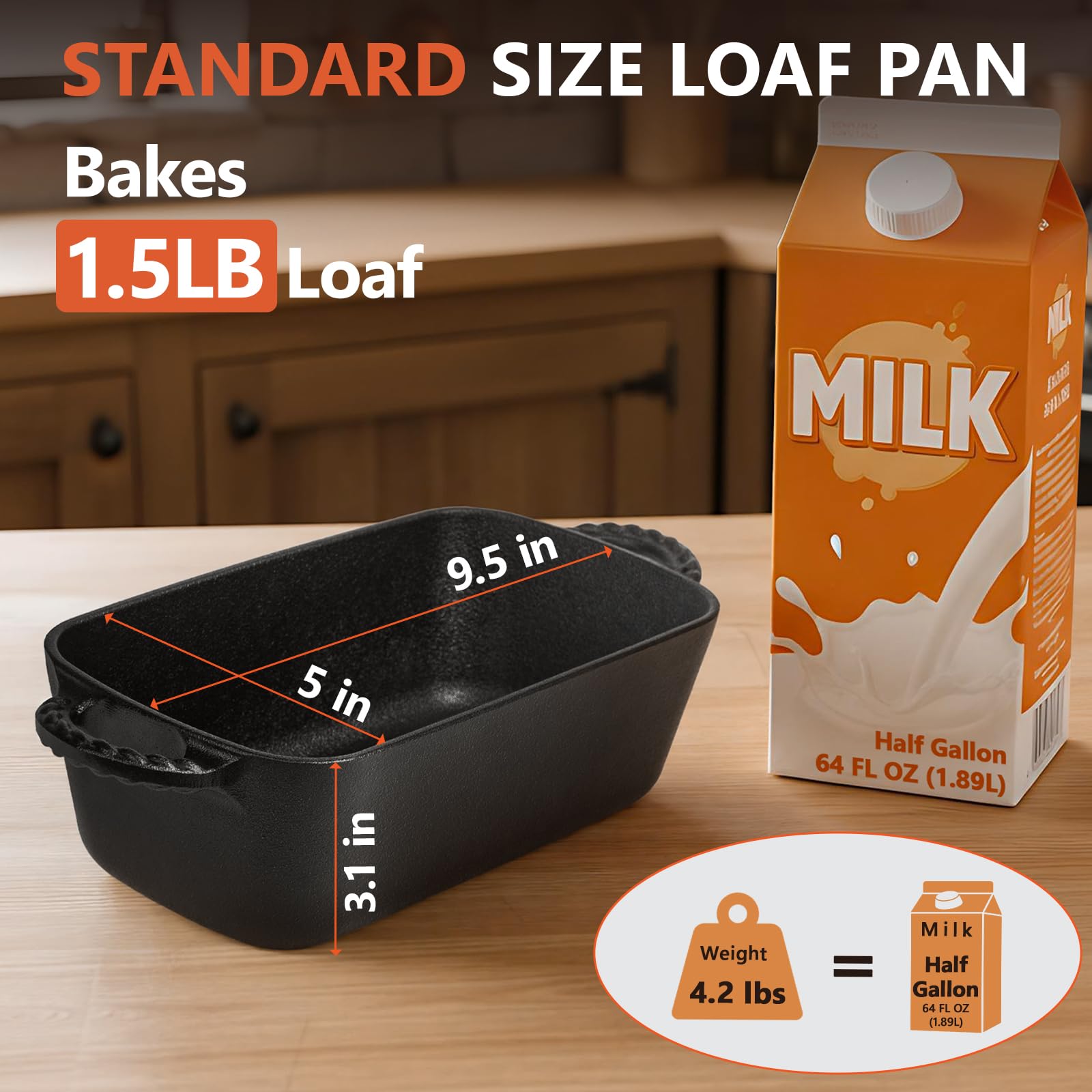 Lvmol loaf pan on stovetop supports versatile cooking beyond the oven.