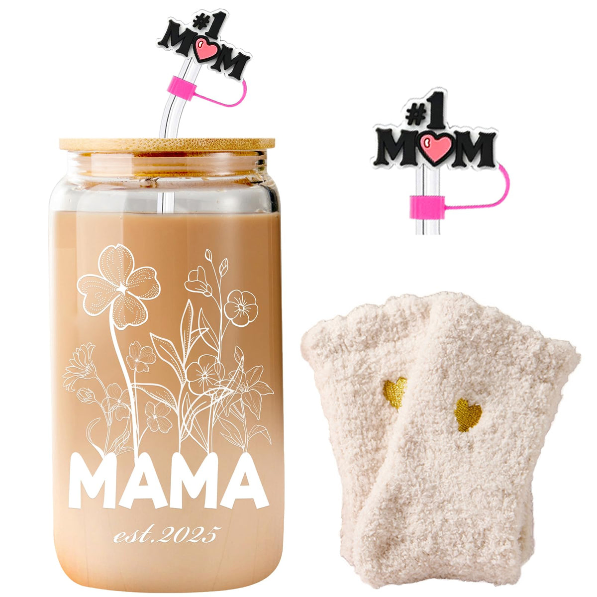 Lvoetgif Mama est 2025 coffee cup with lid for spill-free mornings