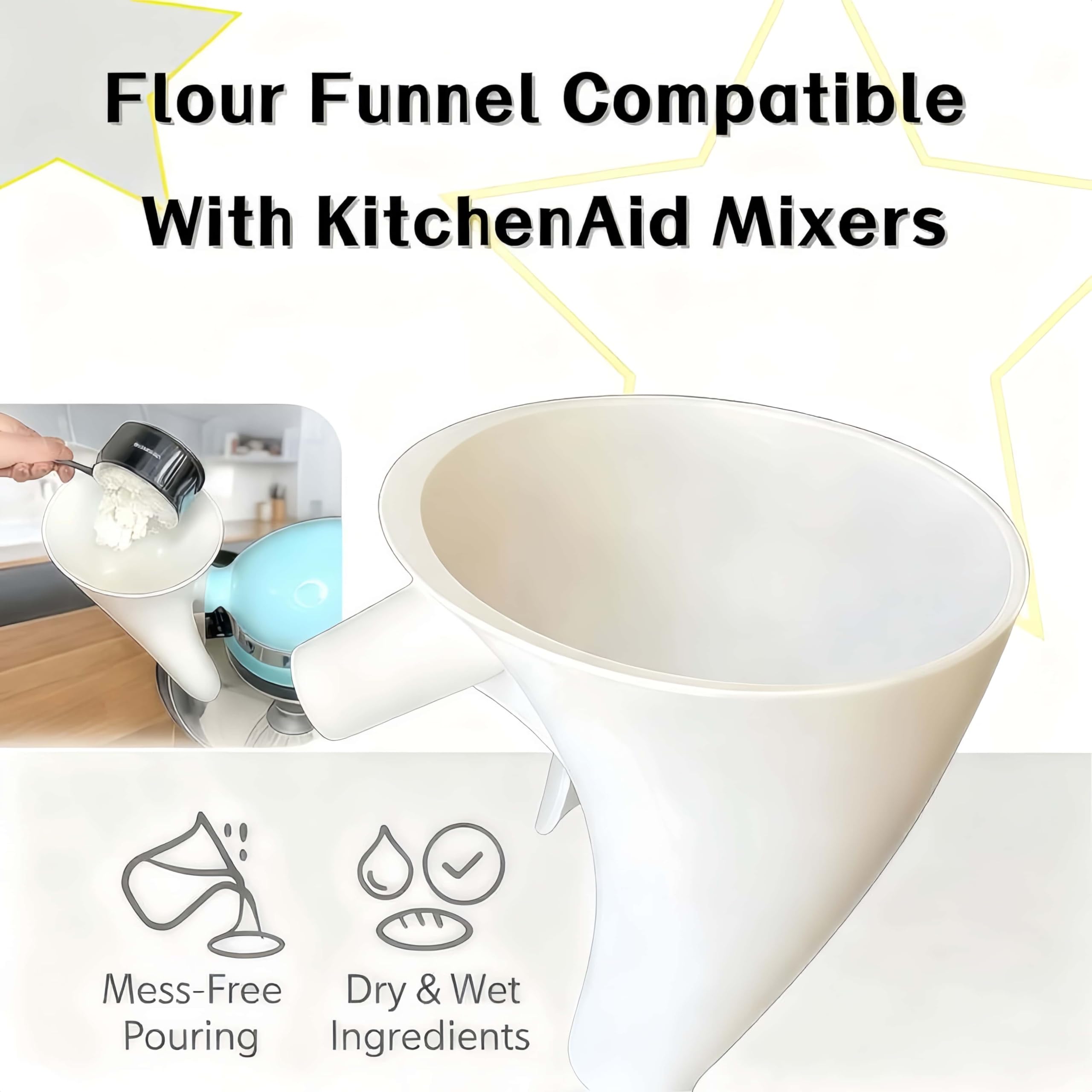 Anti-splash design reduces spills during ingredient addition